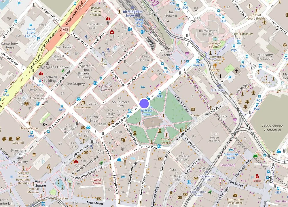 Map: The Grand Hotel Birmingham